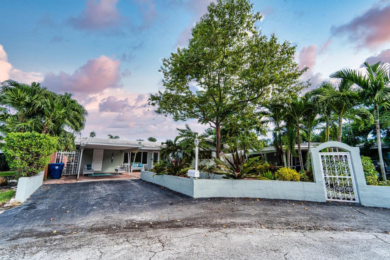 Central Waterfront Villa Salt Wtr Pool Near Beach Fort Lauderdale Esterno foto