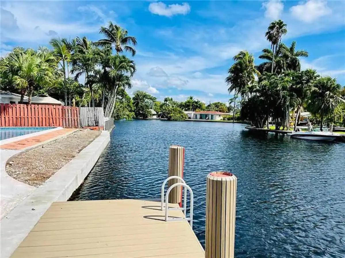 Central Waterfront Villa Salt Wtr Pool Near Beach Fort Lauderdale Esterno foto